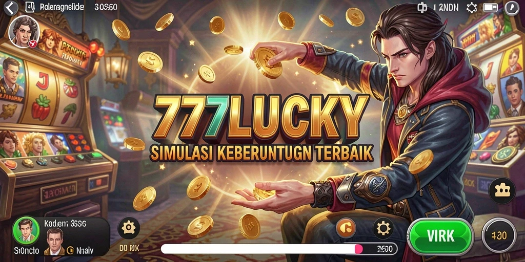 Tampilan gameplay seru dalam simulasi permainan 777LUCKY.