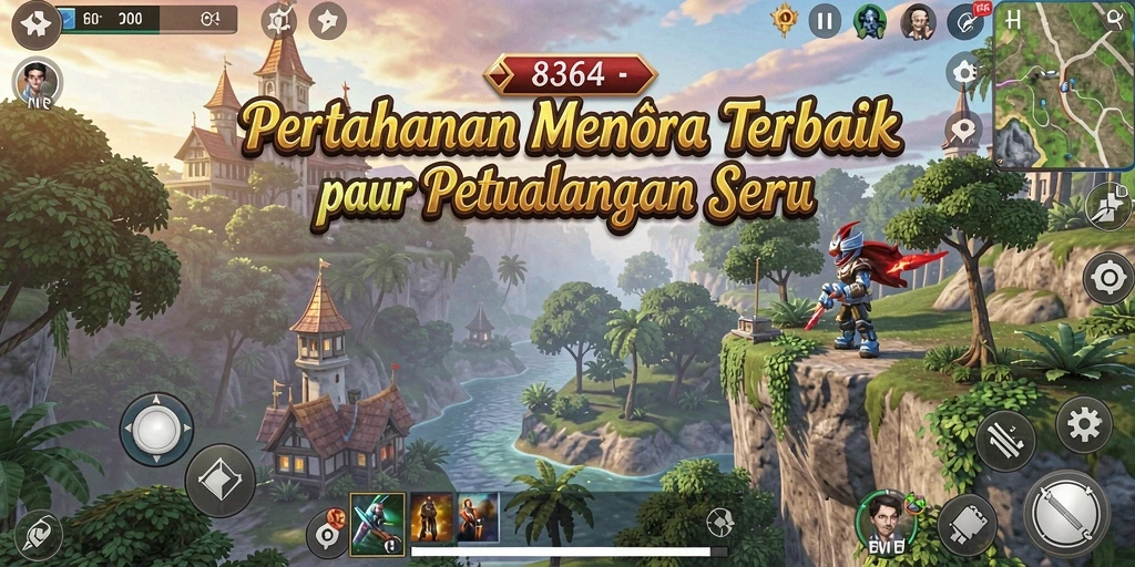 Gameplay menantang dan seru dalam Tower Defense.