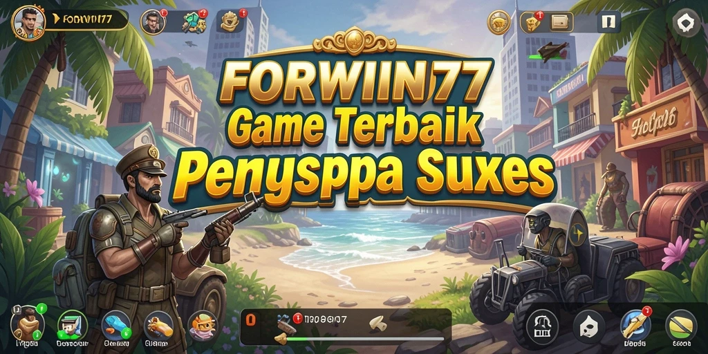 Tangkapan layar FORWIN77 menampilkan gameplay menarik dari pengelolaan bisnis.