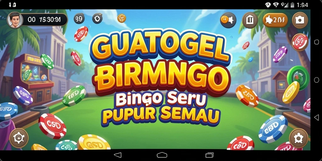 Tangkapan layar utama GUATOGEL menampilkan aksi permainan Bingo yang seru.