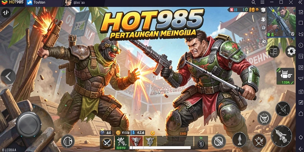 Gameplay seru dari <strong>HOT985</strong> dalam pertempuran Battle Royale.