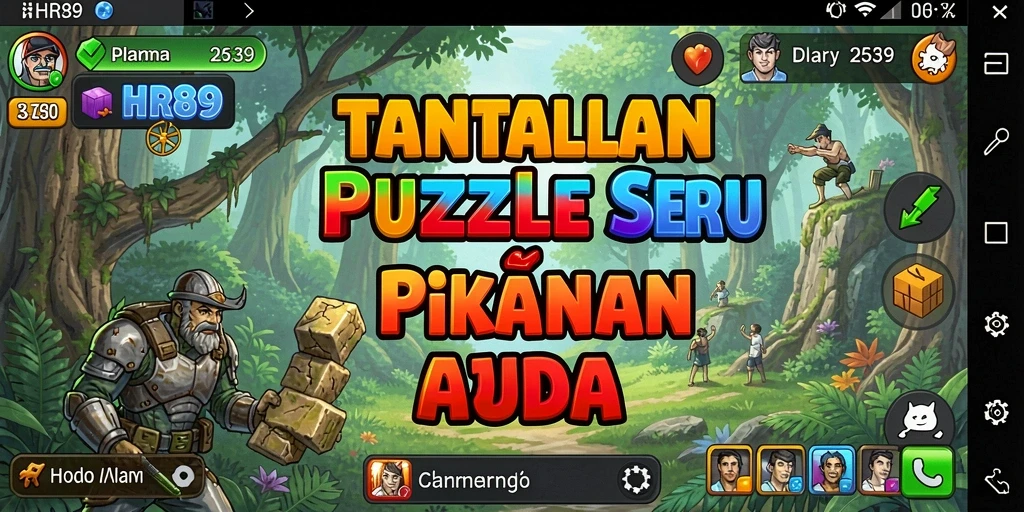 Tangkap layar gameplay HR89 menampilkan tantangan Puzzle yang menarik.