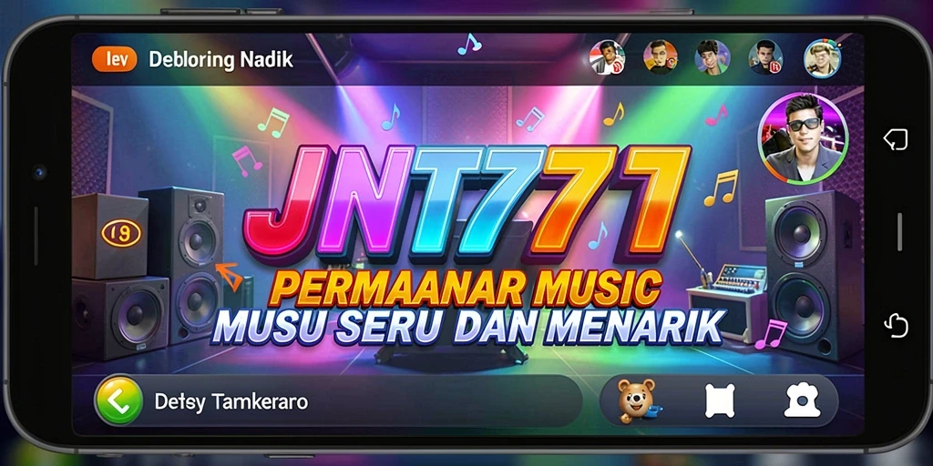 Screenshot JNT777 menampilkan gameplay musik yang mengasyikkan dan interaktif.