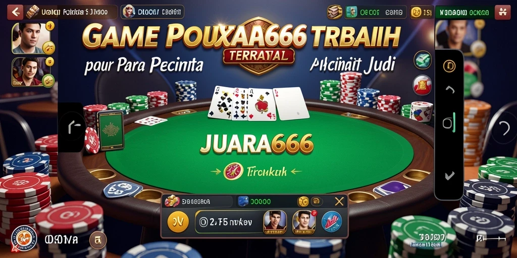 Screenshot JUARA666 menampilkan gameplay seru dalam permainan Poker.