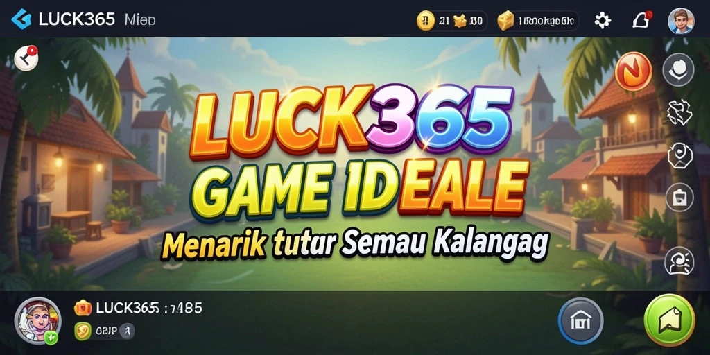 Tampilan gameplay LUCK365 yang penuh warna dan menarik.