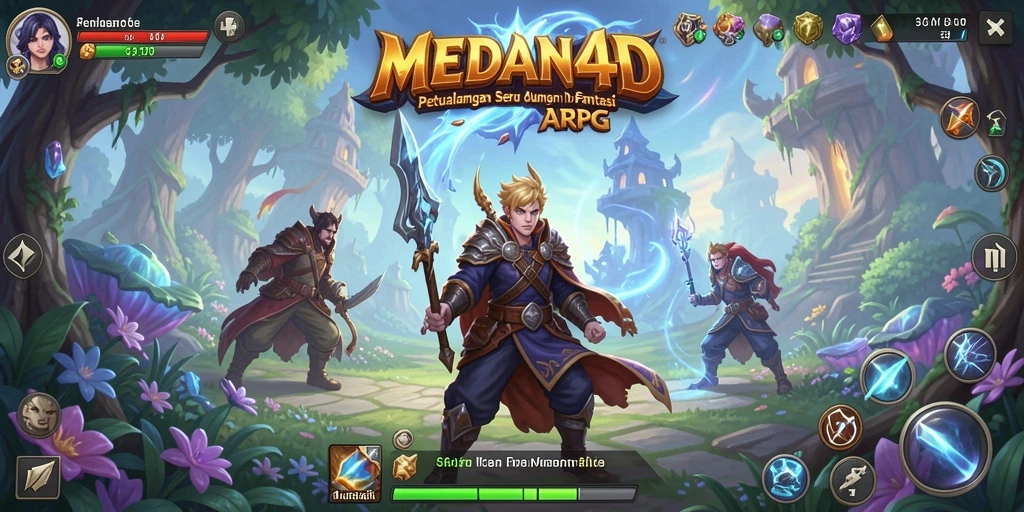 Tampilan menakjubkan dari gameplay ARPG MEDAN4D.