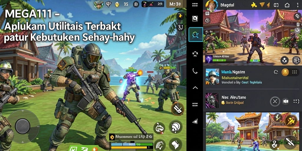 Tampilan antarmuka MEGA111 yang user-friendly dan menarik.