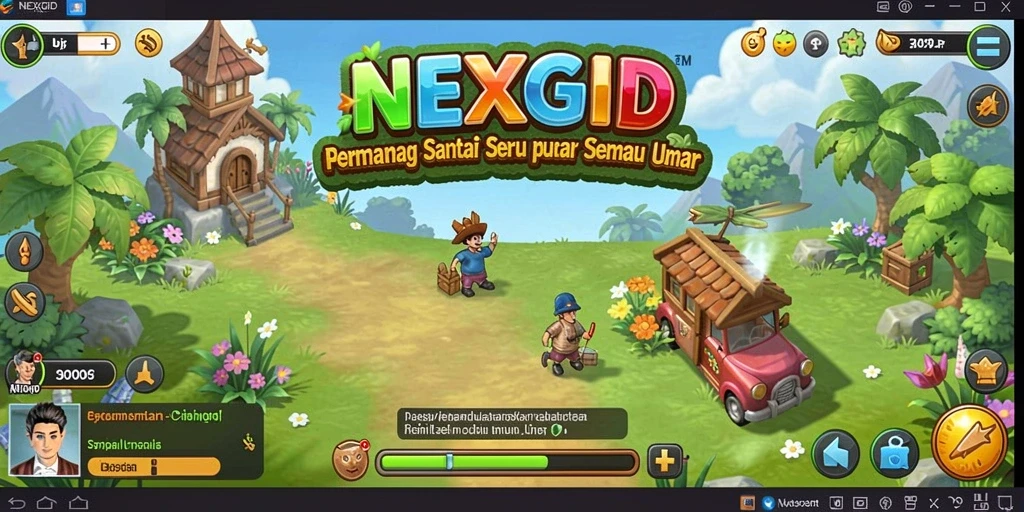 Tampilan gameplay seru NEXGID dengan tantangan menarik.