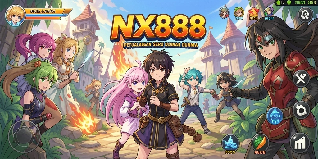 Gameplay seru dan karakter anime yang mendetail.