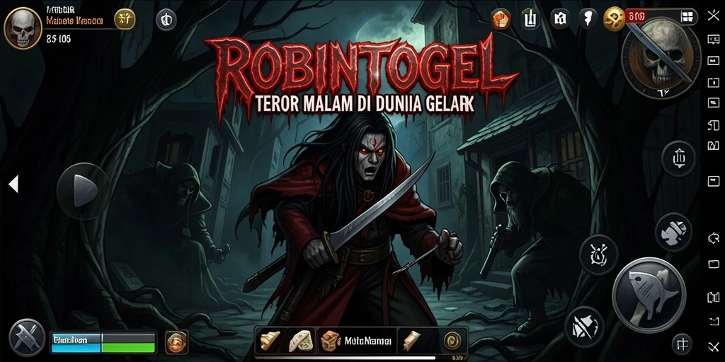 Gameplay menakutkan ROBINTOGEL yang penuh dengan kejutan.