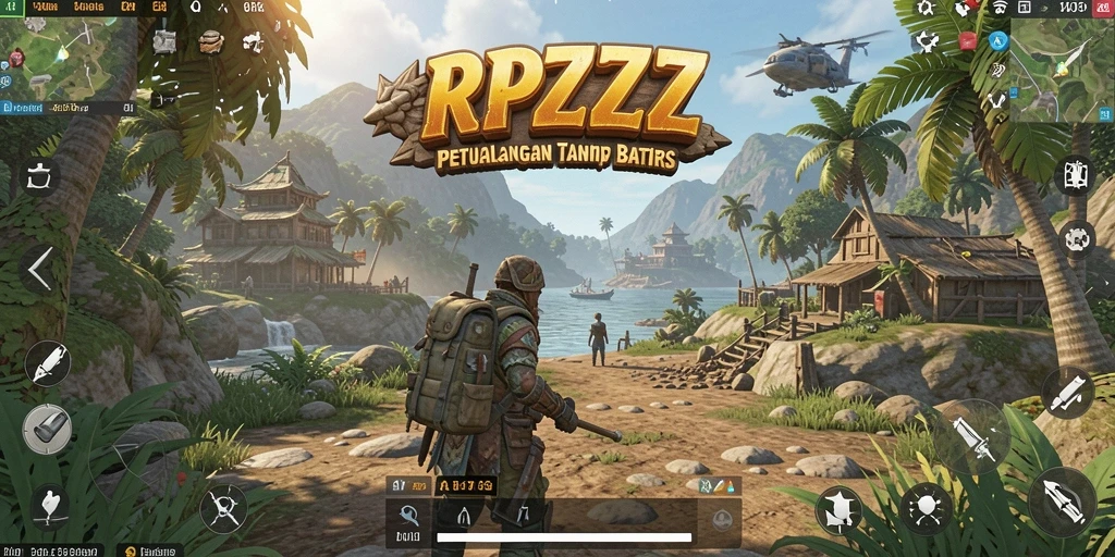 Menampilkan gameplay seru di dunia terbuka RPZZZ.