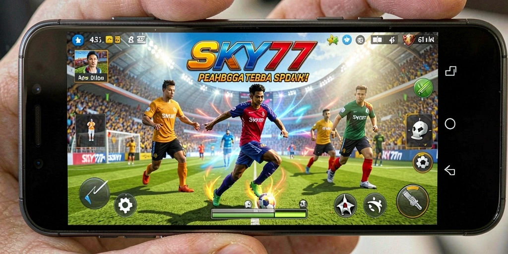 Tampilan gameplay olahraga yang seru dan interaktif.