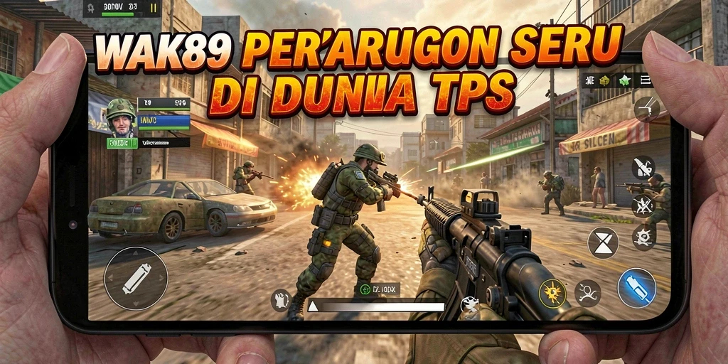 Tangkapan layar menampilkan aksi seru dalam game TPS WAK89.