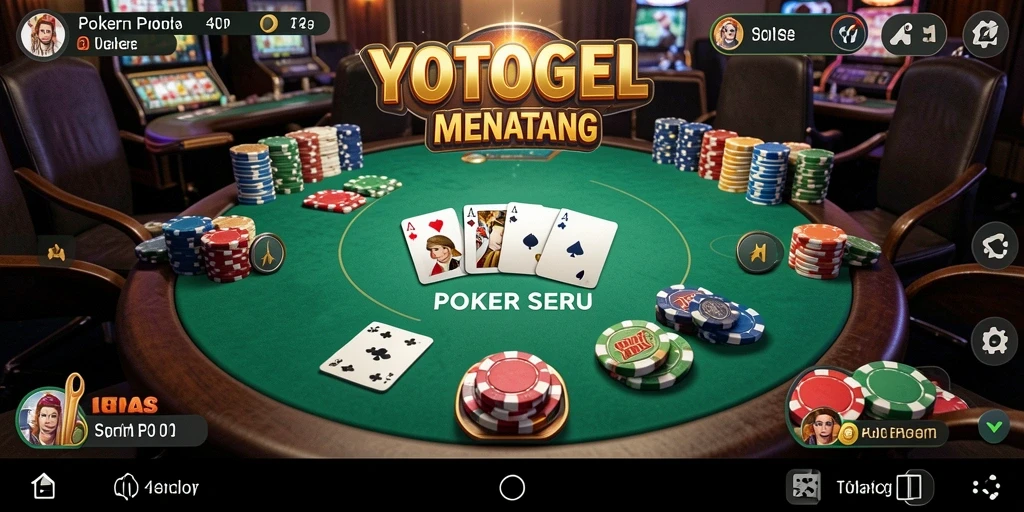 Screenshot gameplay Poker YOTOGEL menampilkan suasana permainan yang menarik.